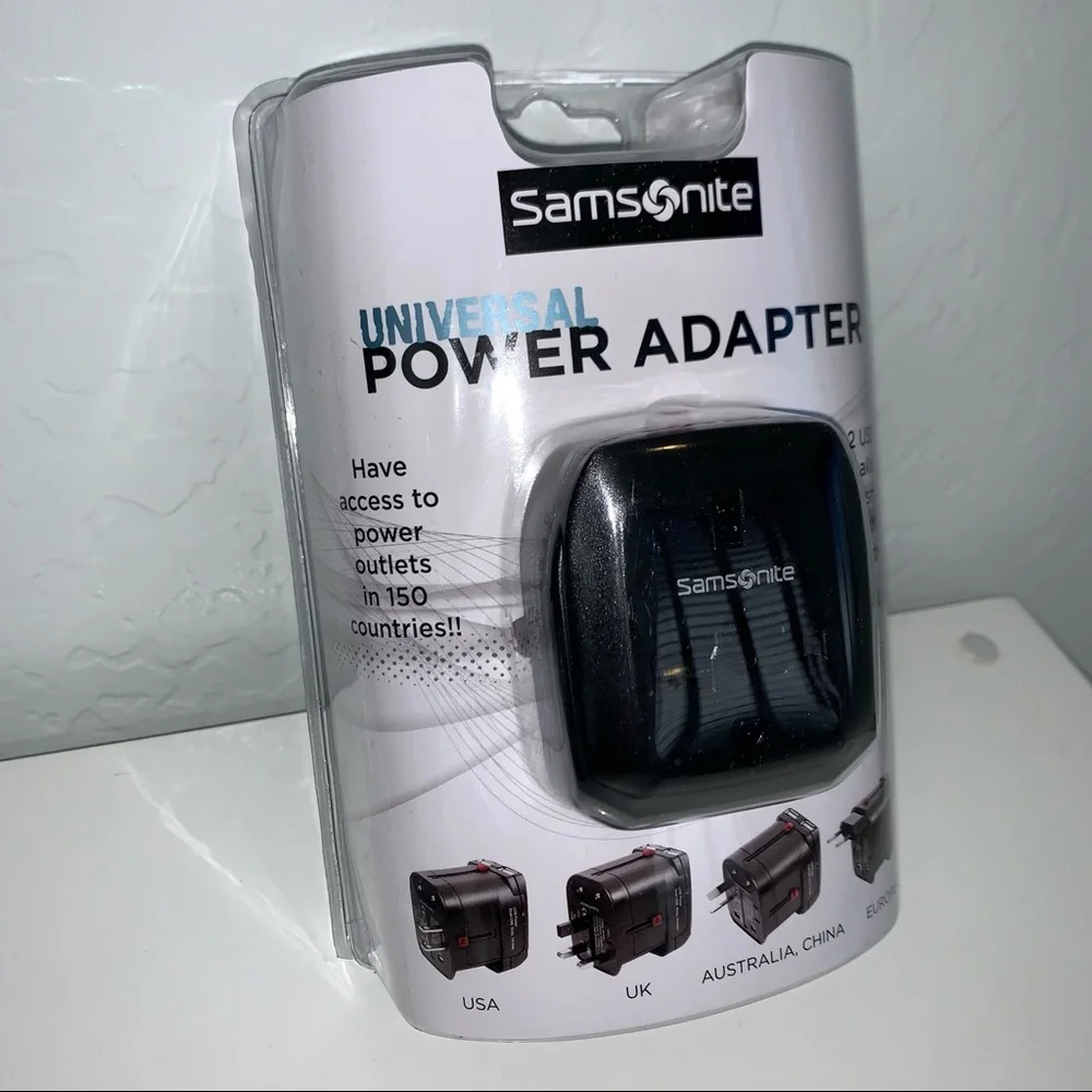 Samsonite Luggage Universal Black Power Adapter